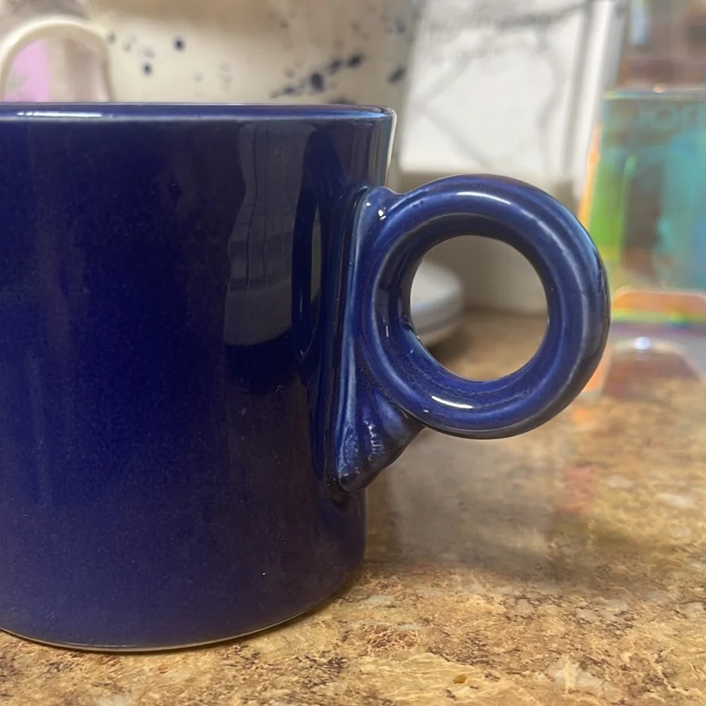 Vintage Fiesta Tom and Jerry Ring Mug- Cobalt Blue